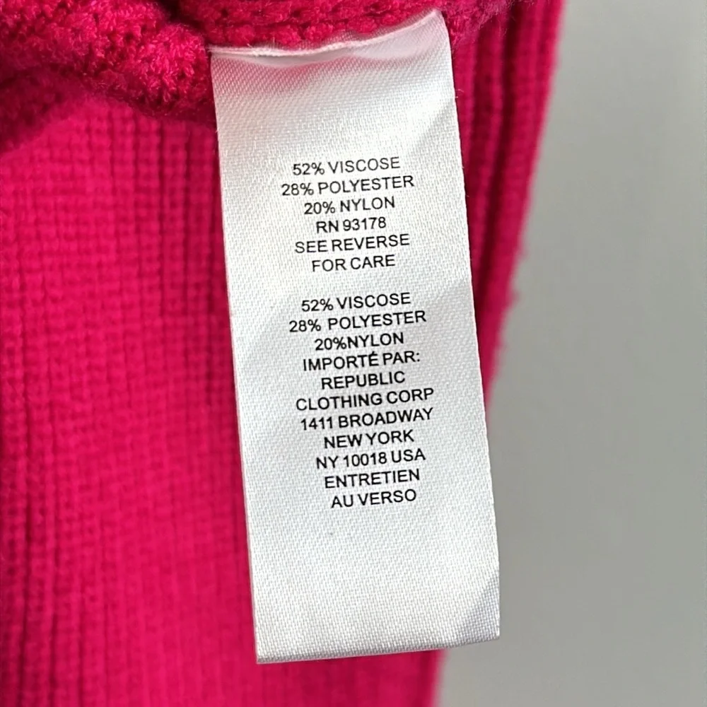 NWT House Of Harlow 1960 Pink Long Sleeve Cropped Turtleneck Sweater Size XS